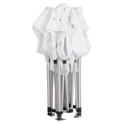GAZEBO MATTHEW-AL HM6313 FOLDABLE-PROFESSIONAL USE-ALUMINUM FRAME IN SILVER-WHITE SHADE 3x3x3,43Hm