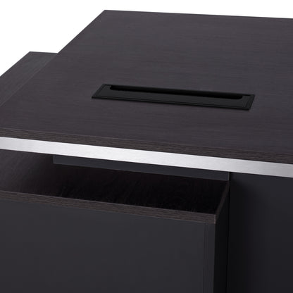 Professional office with right cabinet Rosewood HM2087R 160x80x76cm