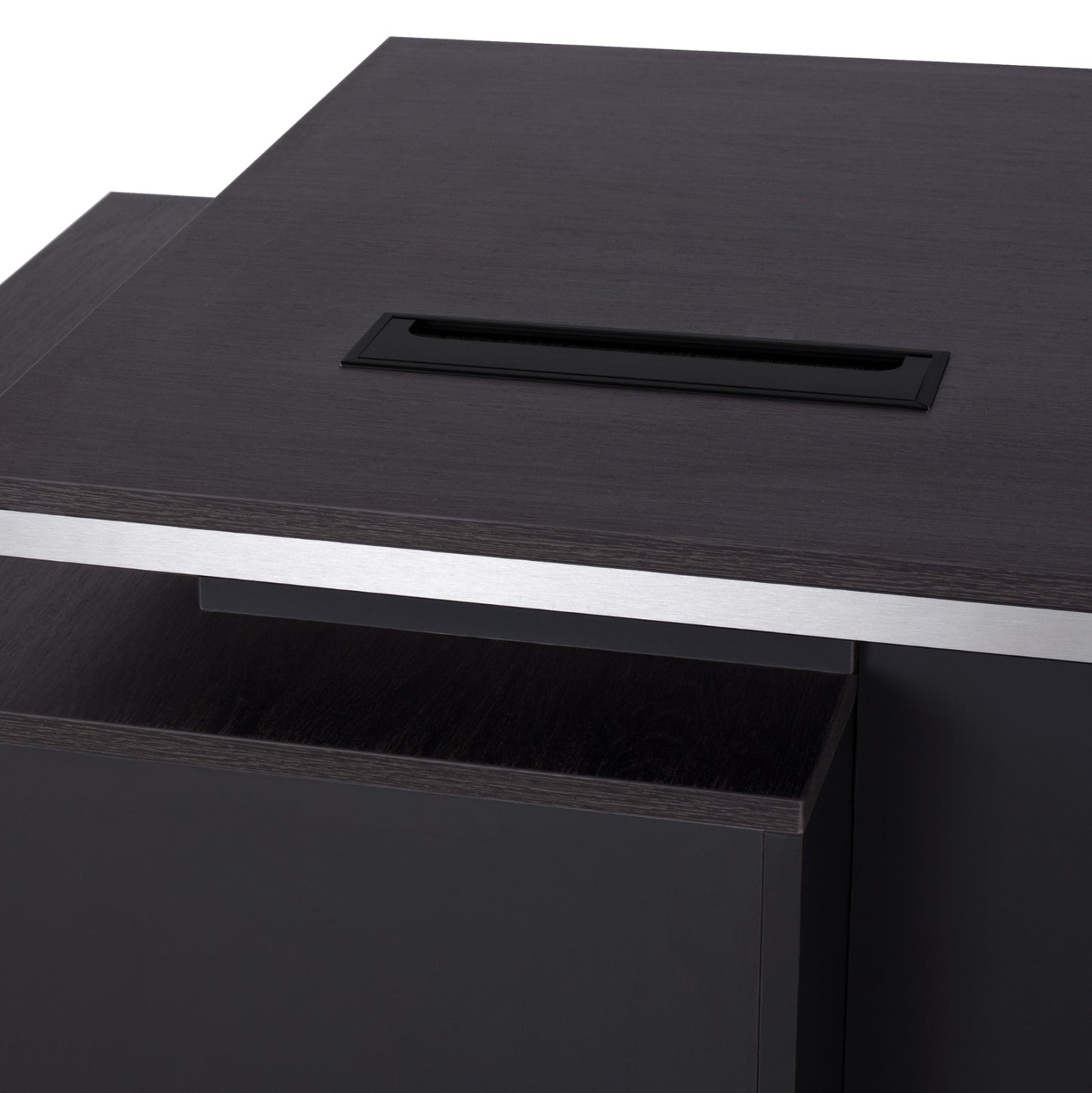 Professional Office with Right closet Rosewood HM2113R 180x80x76cm