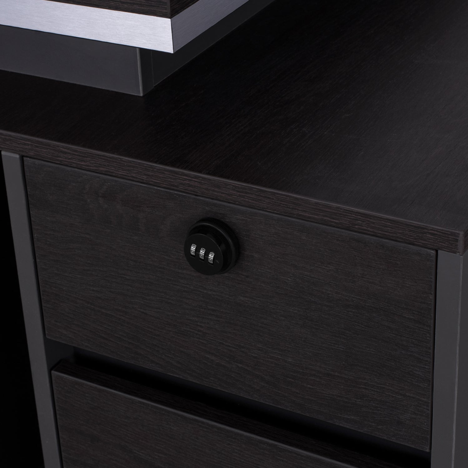 Professional office with right cabinet Rosewood HM2087R 160x80x76cm