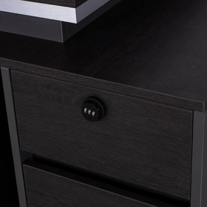 Professional Office with Right closet Rosewood HM2113R 180x80x76cm