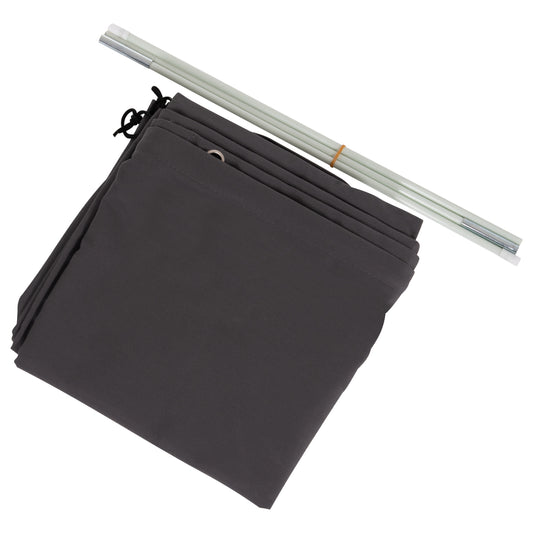 COVER FOR PROFESSIONAL 4X4m UMBRELLA HM6621.01 - SPUN POLYESTER IN GREY