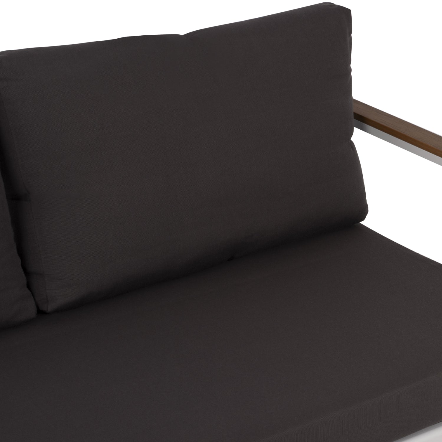OUTDOOR 2-SEATER SOFA SAFIYA HM5523.01 ALUMINUM IN WHITE-ANTHRACITE CUSHIONS 144x70x85Hcm.