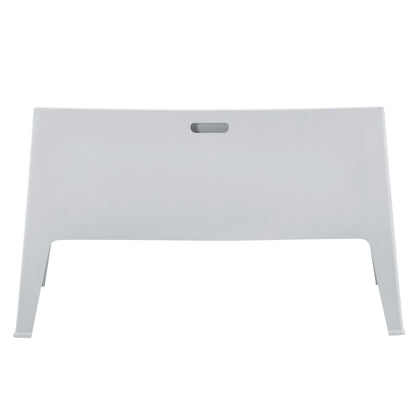 POLYPROPYLENE 2-SEATER SOFA SLEEK HM6366.01 WHITE COLOR 133x68x73Hcm.