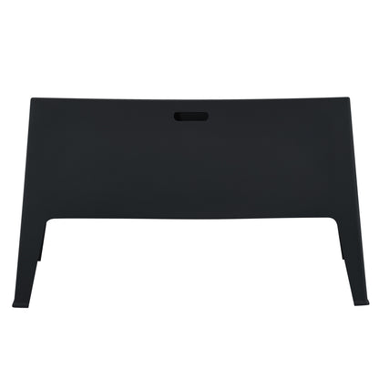 POLYPROPYLENE 2-SEATER SOFA SLEEK HM6366.02 BLACK COLOR 133x68x73Hcm.
