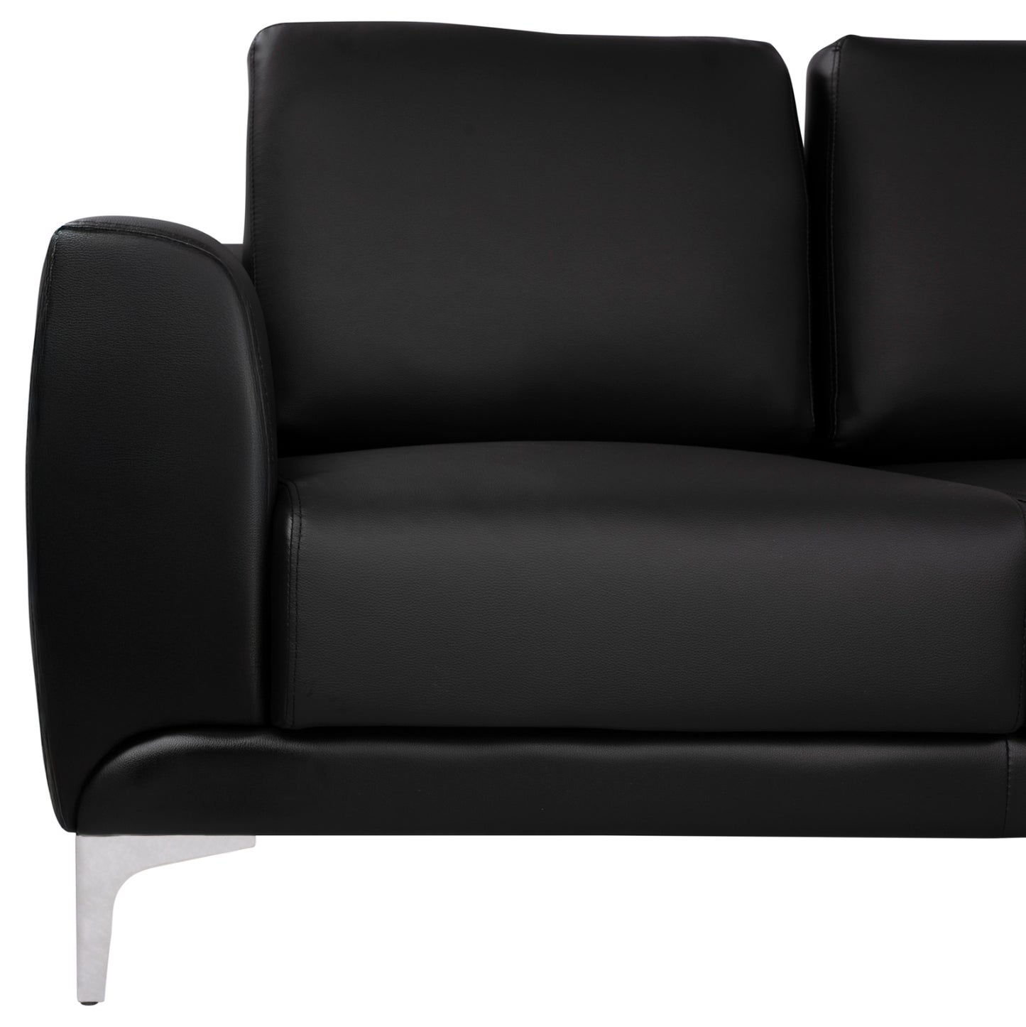 Sofa 2 seater Kenzie HM3121.21 with Black PU 142x81x81 cm