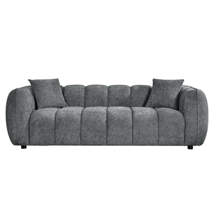 SOFA 3-SEATER LYKKE HM3323.01 GREY FABRIC 229x89x70Hcm.