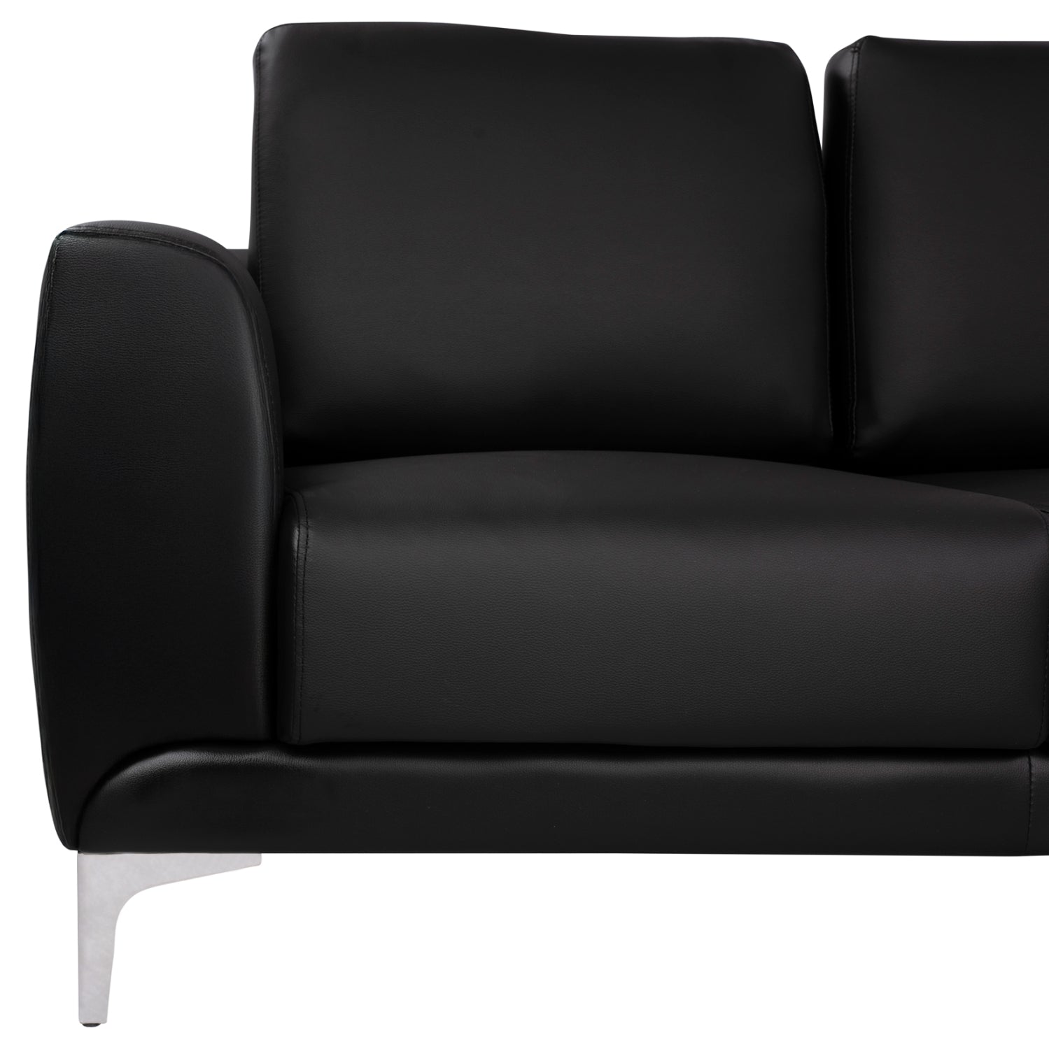 Sofa 3 seater Kenzie HM3121.31 with Black PU 190x81x81  cm