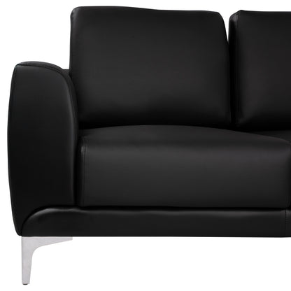 Sofa 3 seater Kenzie HM3121.31 with Black PU 190x81x81  cm
