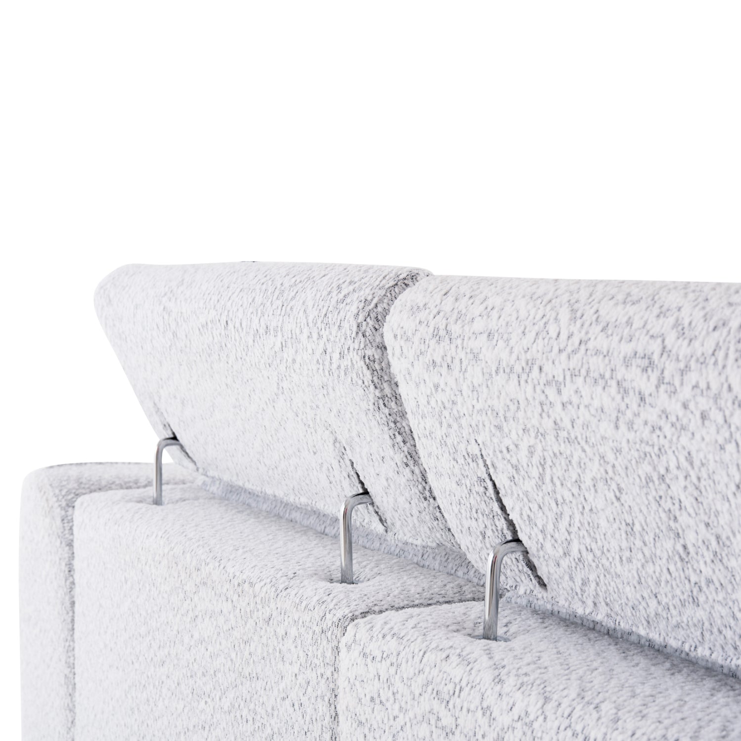 LEFT CORNER 3-SEAT SOFA WITH RECLINE VALENTE HM3317.01L LIGHT GREY FABRIC 275x160x104H