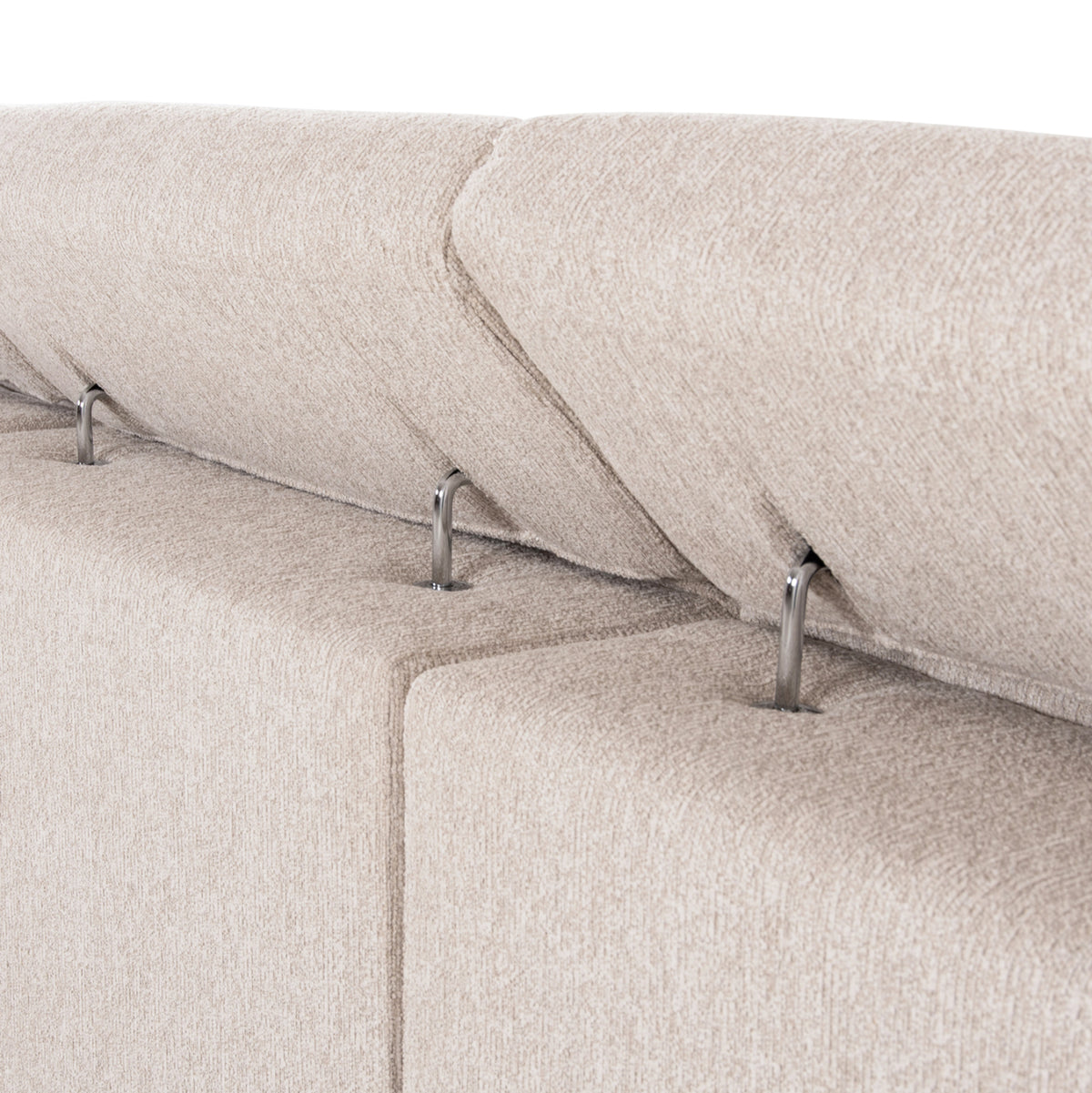 ΚΑΝΑΠΕΣ ΑΡΙΣΤΕΡΗ ΓΩΝΙΑ 5Θ ΜΕ RECLINE LUNARIS HM3316.02L ΕΚΡΟΥ ΥΦΑΣΜΑ 307x267x94Yεκ