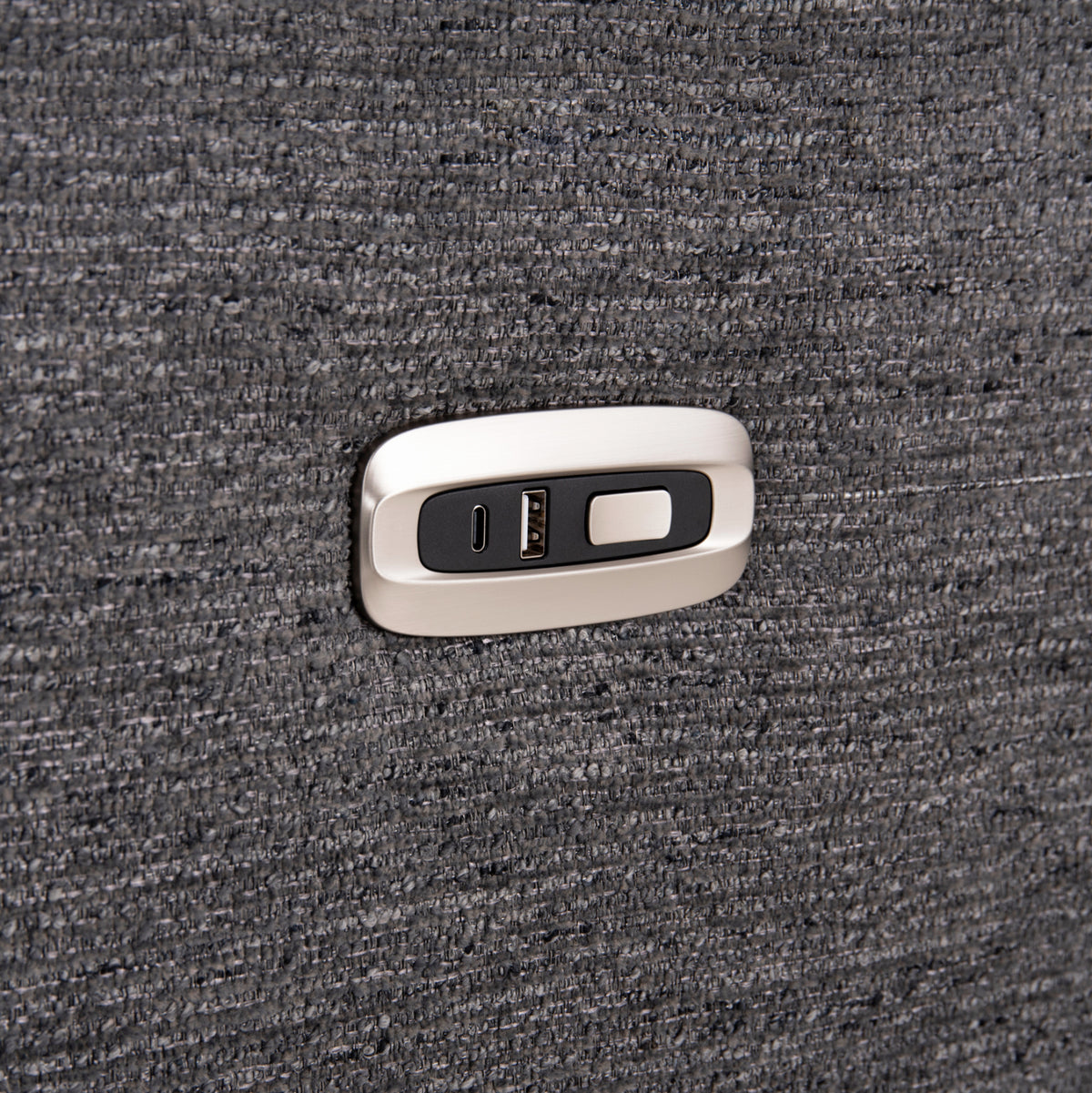 ΚΑΝΑΠΕΣ ΑΡΙΣΤΕΡΗ ΓΩΝΙΑ 5Θ ΜΕ RECLINE LUNARIS HM3316.01L ΓΚΡΙ ΥΦΑΣΜΑ 307x267x94Yεκ