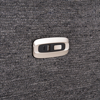 ΚΑΝΑΠΕΣ ΑΡΙΣΤΕΡΗ ΓΩΝΙΑ 5Θ ΜΕ RECLINE LUNARIS HM3316.01L ΓΚΡΙ ΥΦΑΣΜΑ 307x267x94Yεκ