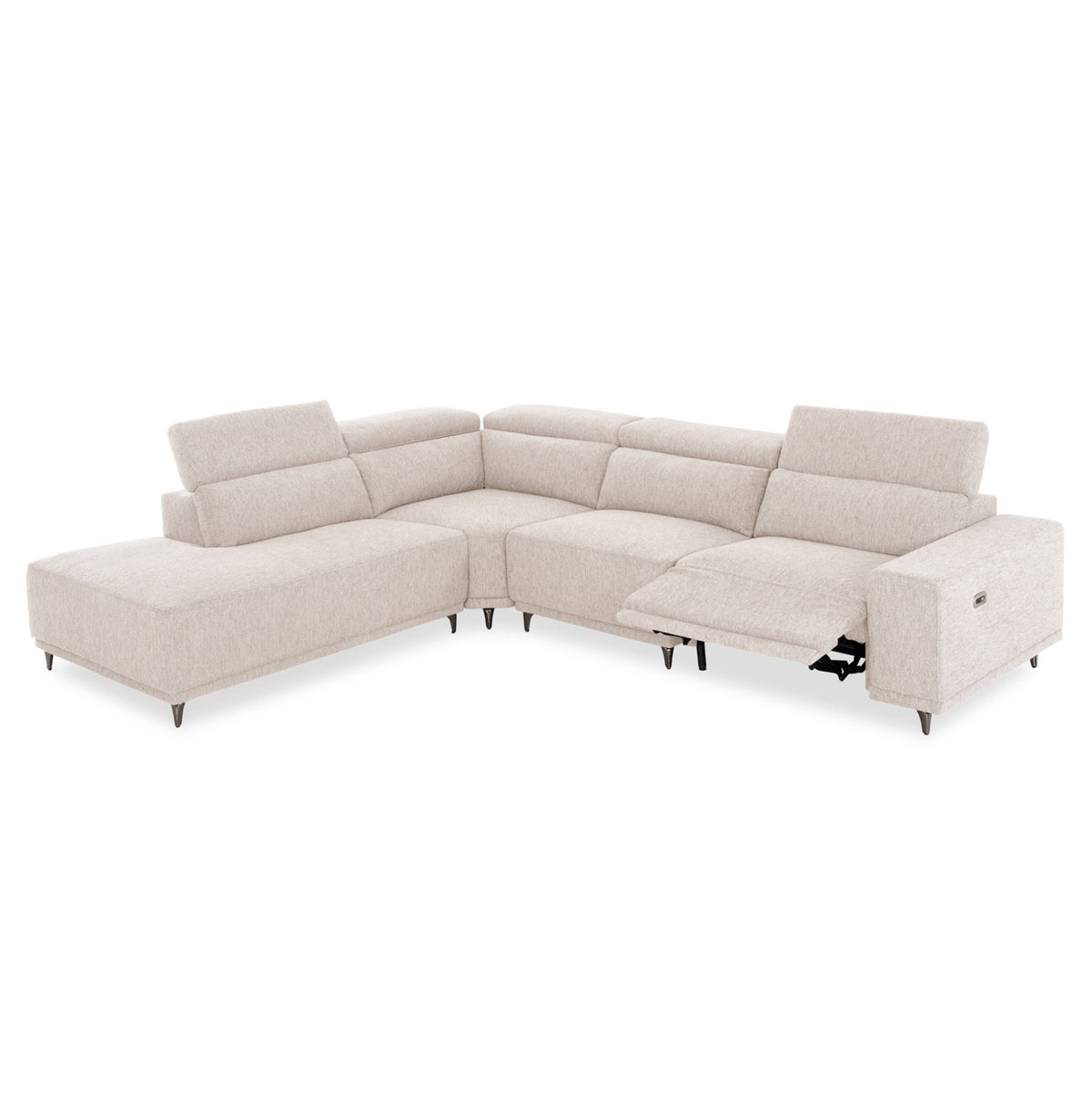 ΚΑΝΑΠΕΣ ΑΡΙΣΤΕΡΗ ΓΩΝΙΑ 5Θ ΜΕ RECLINE LUNARIS HM3316.02L ΕΚΡΟΥ ΥΦΑΣΜΑ 307x267x94Yεκ
