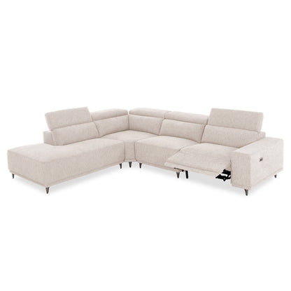 ΚΑΝΑΠΕΣ ΑΡΙΣΤΕΡΗ ΓΩΝΙΑ 5Θ ΜΕ RECLINE LUNARIS HM3316.02L ΕΚΡΟΥ ΥΦΑΣΜΑ 307x267x94Yεκ