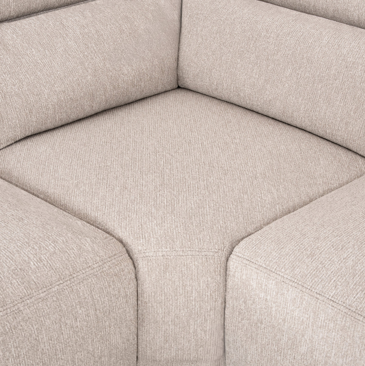 ΚΑΝΑΠΕΣ ΔΕΞΙΑ ΓΩΝΙΑ 5Θ ΜΕ RECLINE LUNARIS HM3316.02R ΕΚΡΟΥ ΥΦΑΣΜΑ 307x267x94Yεκ