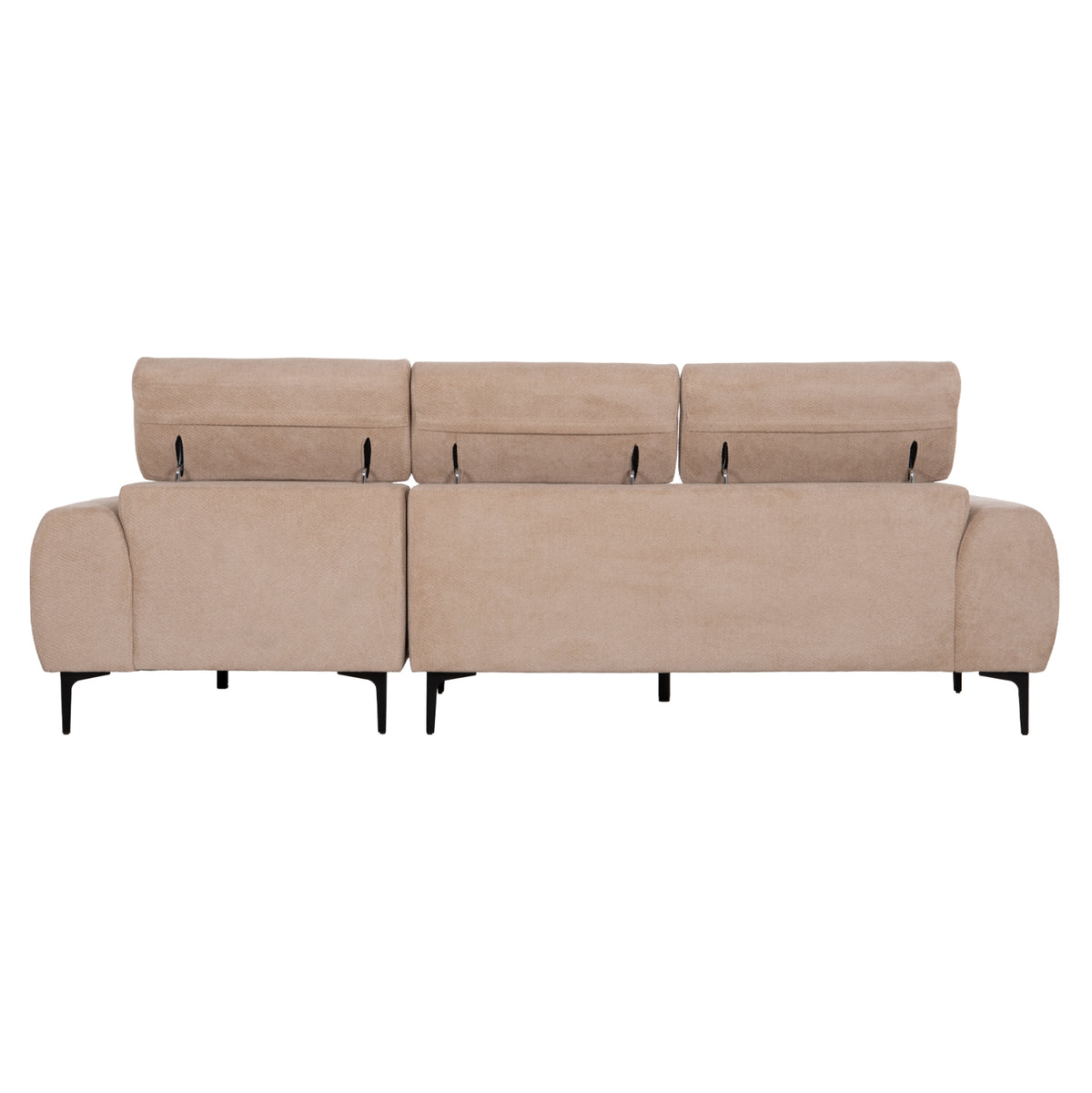 ΚΑΝΑΠΕΣ ΔΕΞΙΑ ΓΩΝΙΑ DIVYA HM3267.11R ΜΠΕΖ ΥΦΑΣΜΑ 260x100-174x104Υεκ.