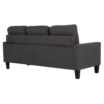 CORNER SOFA REVERSIBLE MEGGY HM3297.11 GREY FABRIC 184.5x75-129x86Hcm.