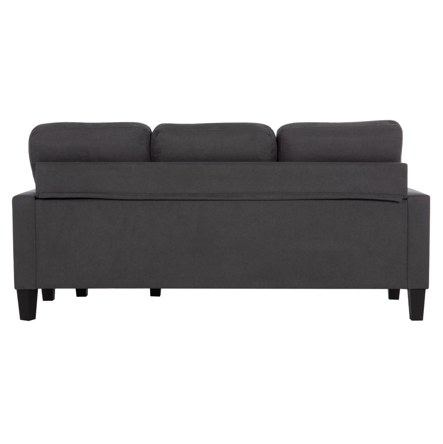 CORNER SOFA REVERSIBLE MEGGY HM3297.11 GREY FABRIC 184.5x75-129x86Hcm.