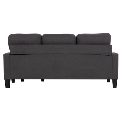 CORNER SOFA REVERSIBLE MEGGY HM3297.11 GREY FABRIC 184.5x75-129x86Hcm.