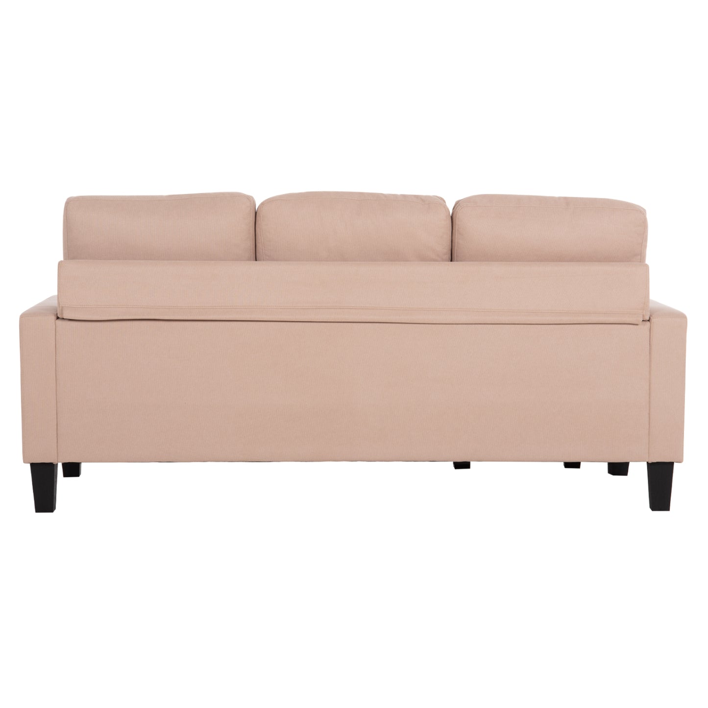 CORNER SOFA REVERSIBLE MEGGY HM3297.13 BEIGE FABRIC 184.5x75-129x86Hcm.