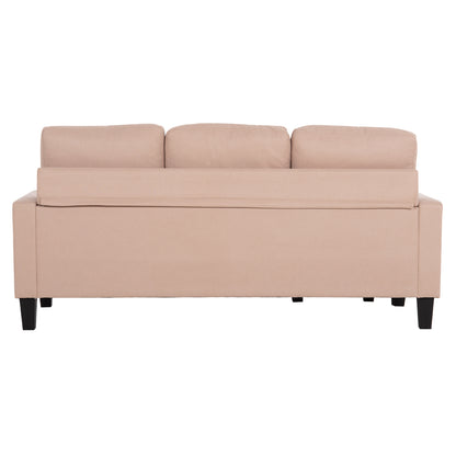 CORNER SOFA REVERSIBLE MEGGY HM3297.13 BEIGE FABRIC 184.5x75-129x86Hcm.
