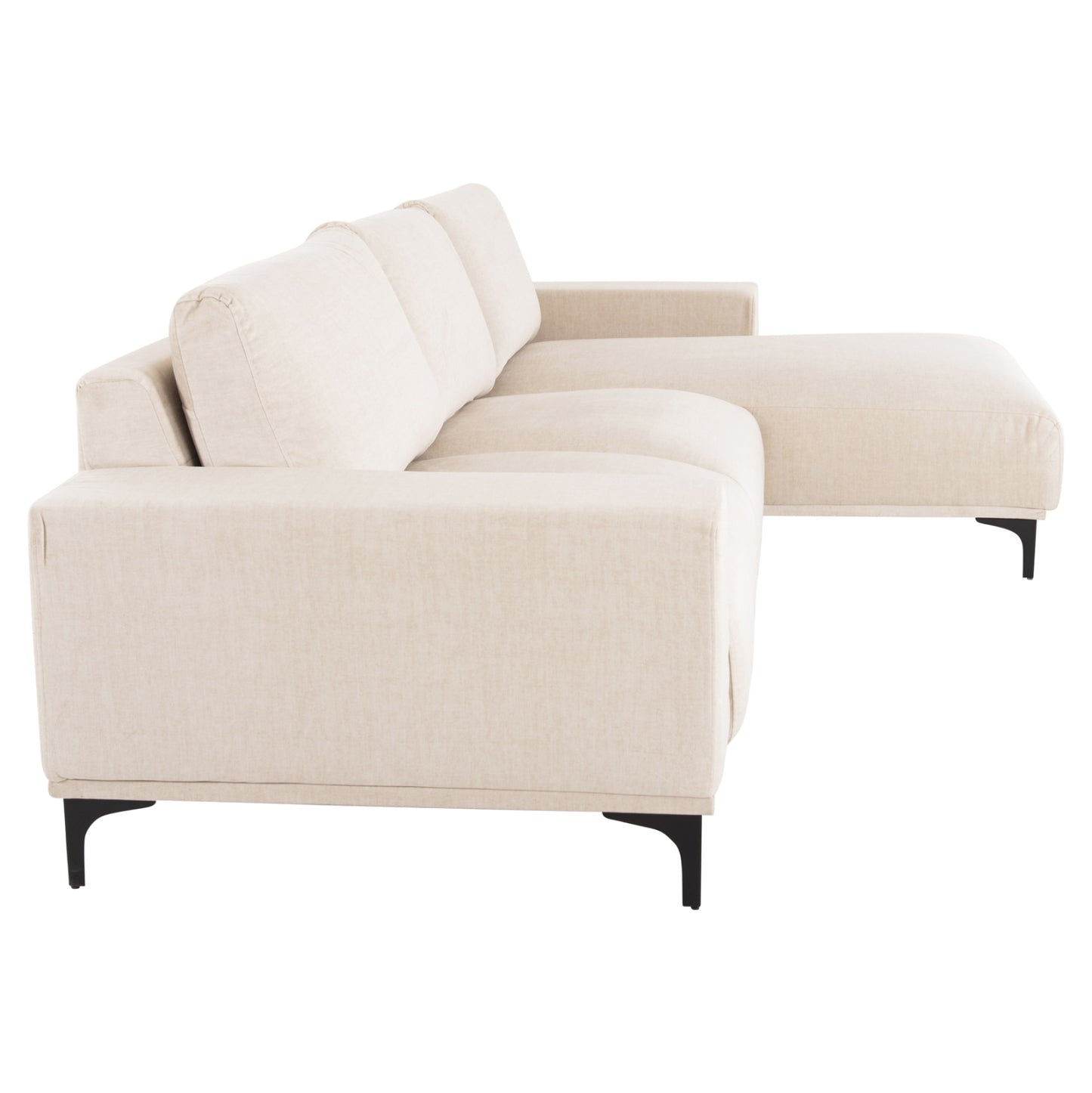 CORNER SOFA (RIGHT) NOA HM3278.01R ECRU FABRIC 288x90-157x67-80Hcm.