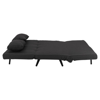 SOFABED FOR 2 PEOPLE ASMA HM3077.03 FABRIC IN DARK GREY 140x80x77Hcm.