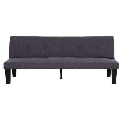 SOFABED 2-SEATER KORO HM3304.01 GREY PU LEATHER 165x75x64Hcm.