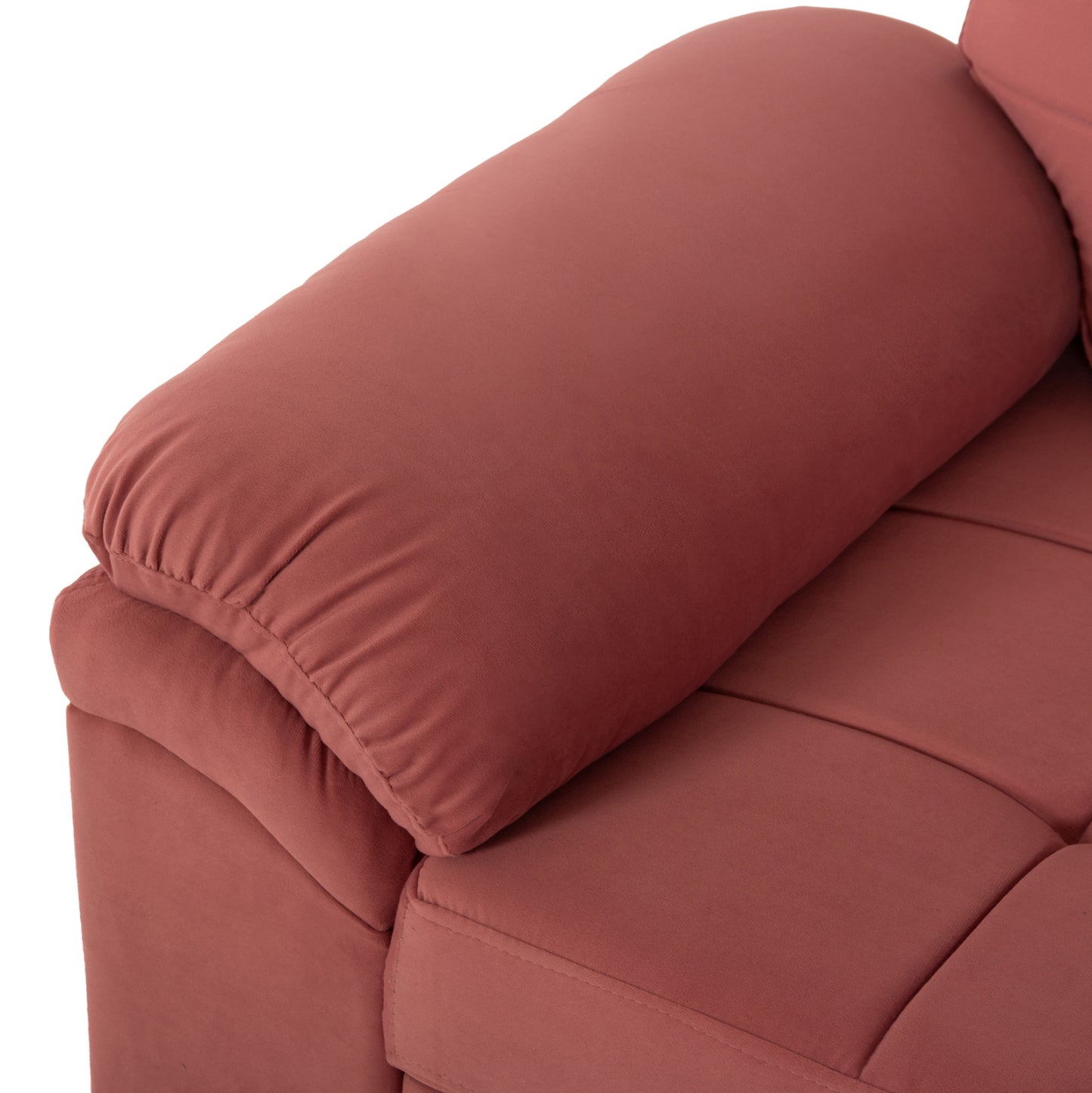 SOFABED RIGHT CORNER JADE HM3144.03R DUSTY PINK VELVET 250x80-180x73-88Hcm.