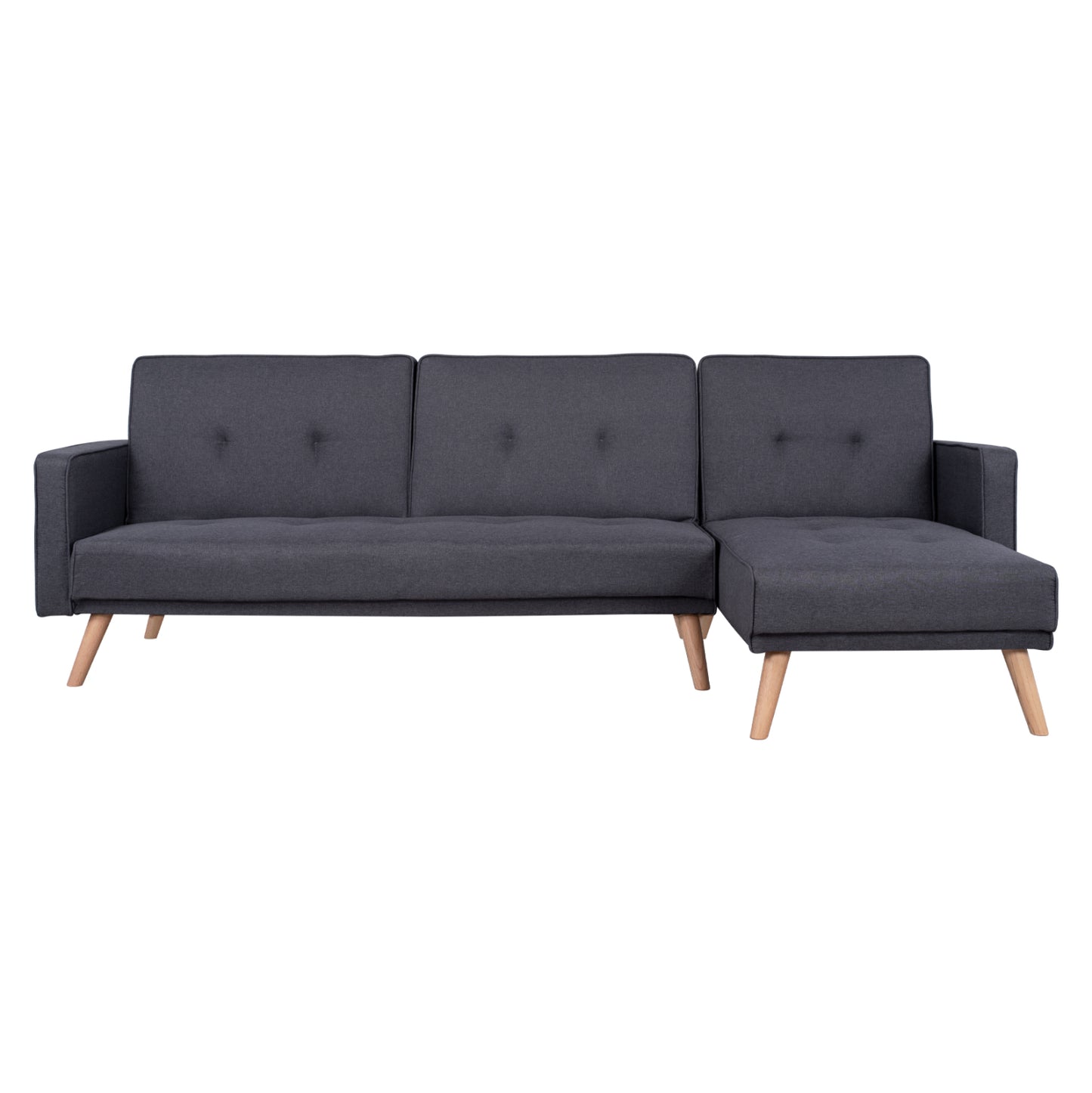 Reversible Corner Sofa Bed Talia HM3153 Grey Fabric 269x152x87cm