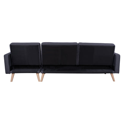 Reversible Corner Sofa Bed Talia HM3153 Grey Fabric 269x152x87cm