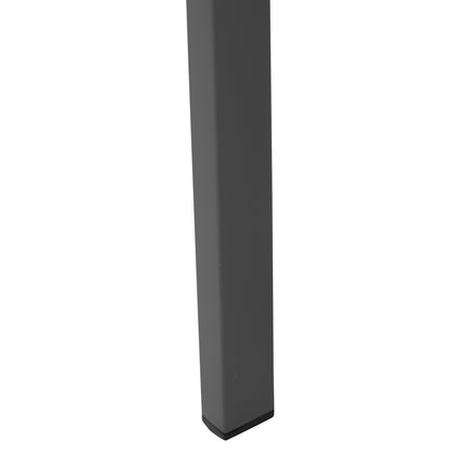 ALUMINUM CHAIR SAGA HM6063.02 DARK GREY WITH POLYWOOD 46x52x86Hcm.