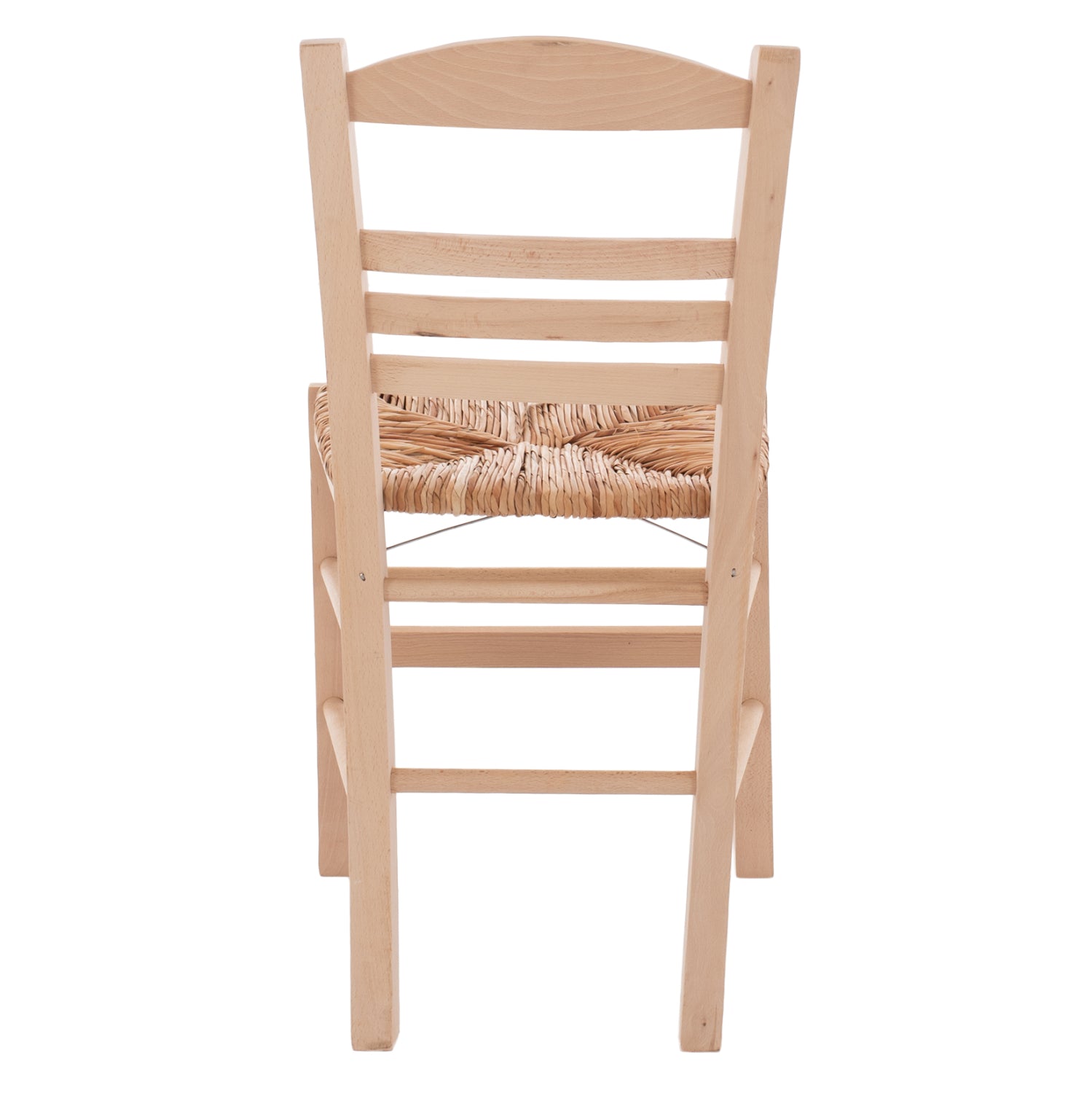 Traditional chair with straw unpainted HM10369.02