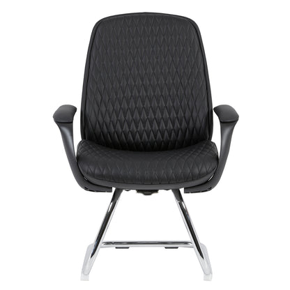 ΚΑΡΕΚΛΑ ΕΠΙΣΚΕΠΤΗ VELUM-s HM1235.01 ΜΑΥΡO PU--ΒΑΣΗ ΧΡΩΜΙΟΥ 71x60x100Υεκ.