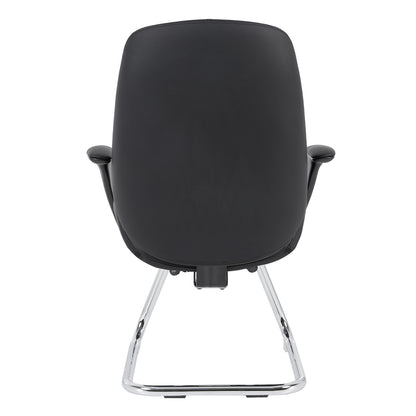 ΚΑΡΕΚΛΑ ΕΠΙΣΚΕΠΤΗ VELUM-s HM1235.01 ΜΑΥΡO PU--ΒΑΣΗ ΧΡΩΜΙΟΥ 71x60x100Υεκ.