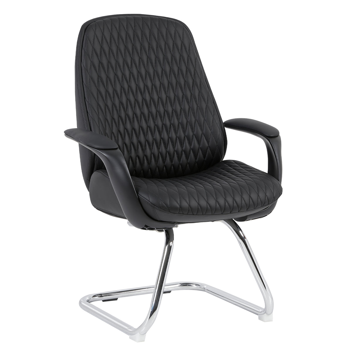 ΚΑΡΕΚΛΑ ΕΠΙΣΚΕΠΤΗ VELUM-s HM1235.01 ΜΑΥΡO PU--ΒΑΣΗ ΧΡΩΜΙΟΥ 71x60x100Υεκ.