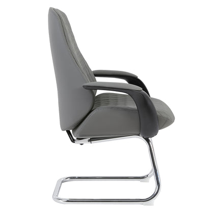 ΚΑΡΕΚΛΑ ΕΠΙΣΚΕΠΤΗ VELUM-s HM1235.10 ΓΚΡΙ PU--ΒΑΣΗ ΧΡΩΜΙΟΥ 71x60x100Υεκ.