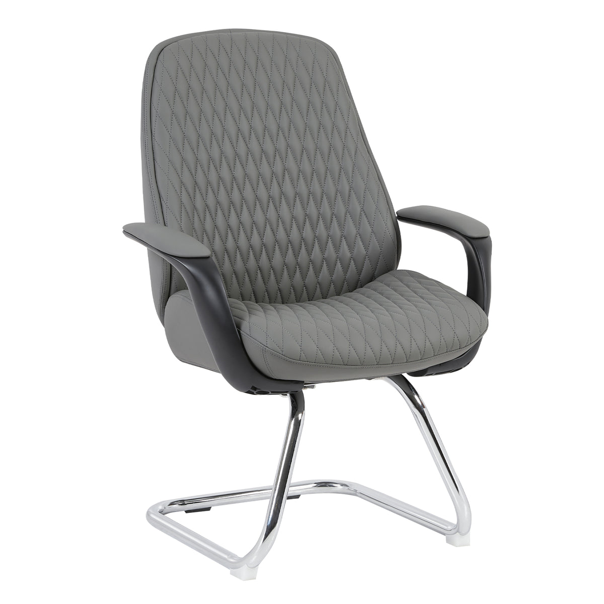 ΚΑΡΕΚΛΑ ΕΠΙΣΚΕΠΤΗ VELUM-s HM1235.10 ΓΚΡΙ PU--ΒΑΣΗ ΧΡΩΜΙΟΥ 71x60x100Υεκ.