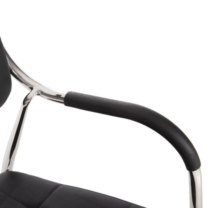 Conference office chair OBERON HM1018.01 Black PU 51x52x86Ηcm