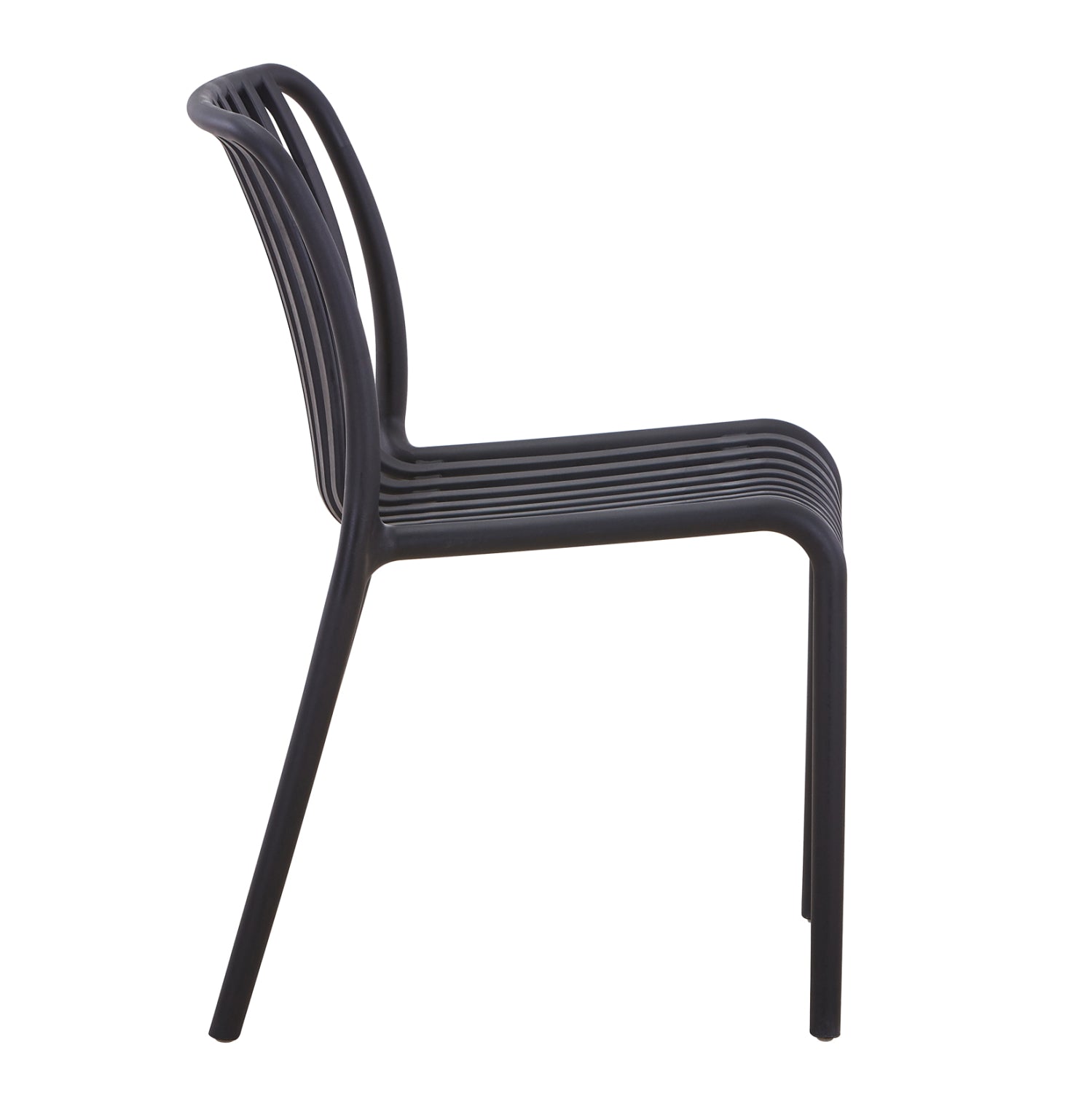 CHAIR OUTDOOR CONVEE HM6104.02 POLYPROPYLENE IN BLACK 48x56x79Hcm.