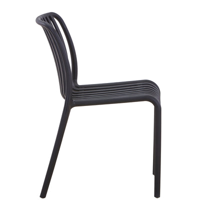CHAIR OUTDOOR CONVEE HM6104.03 POLYPROPYLENE IN GREY 48x56x79Hcm.