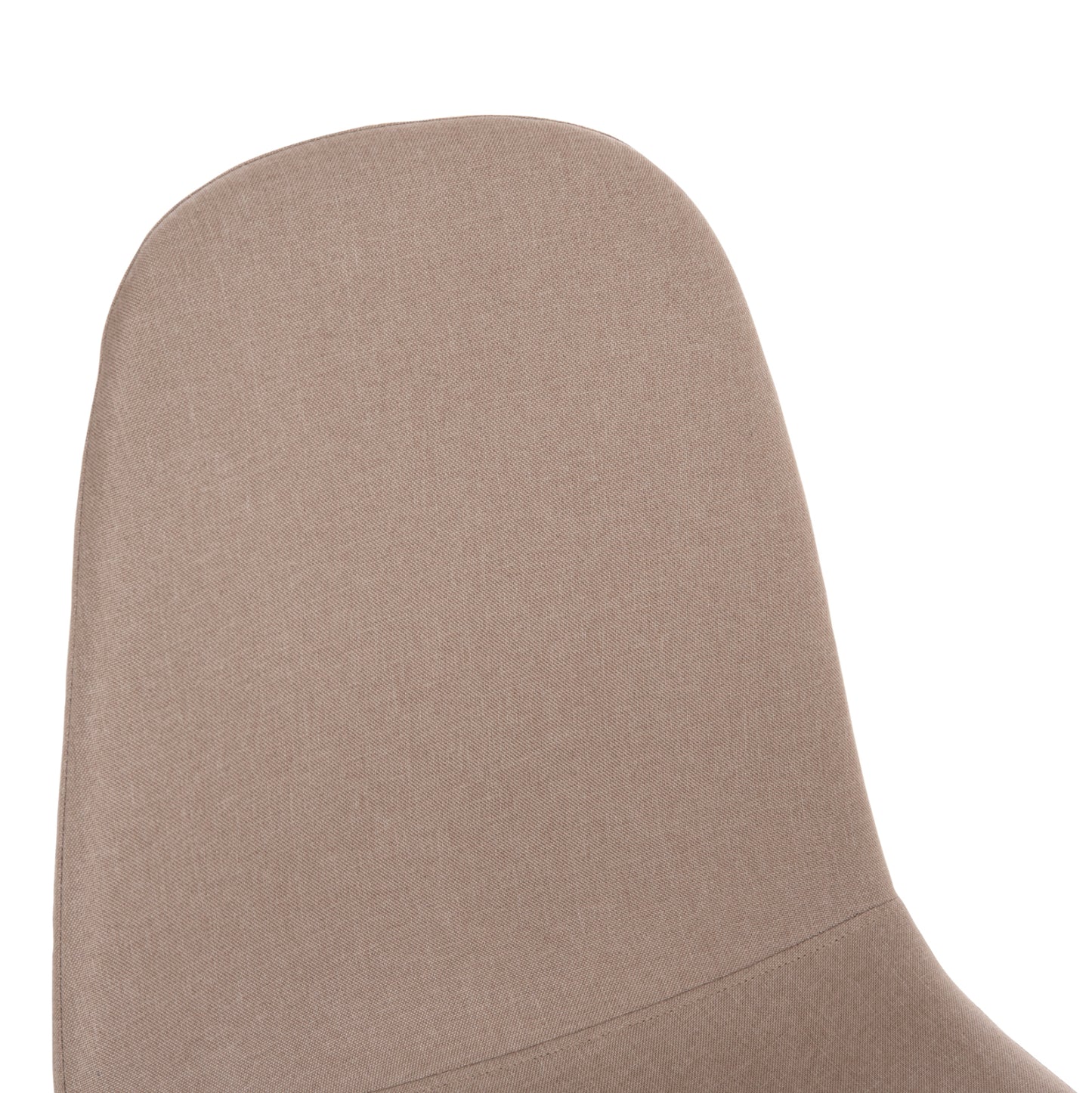 CHAIR HM00100.07 BEIGE FABRIC AND METAL LEGS 44x48x89Hcm.