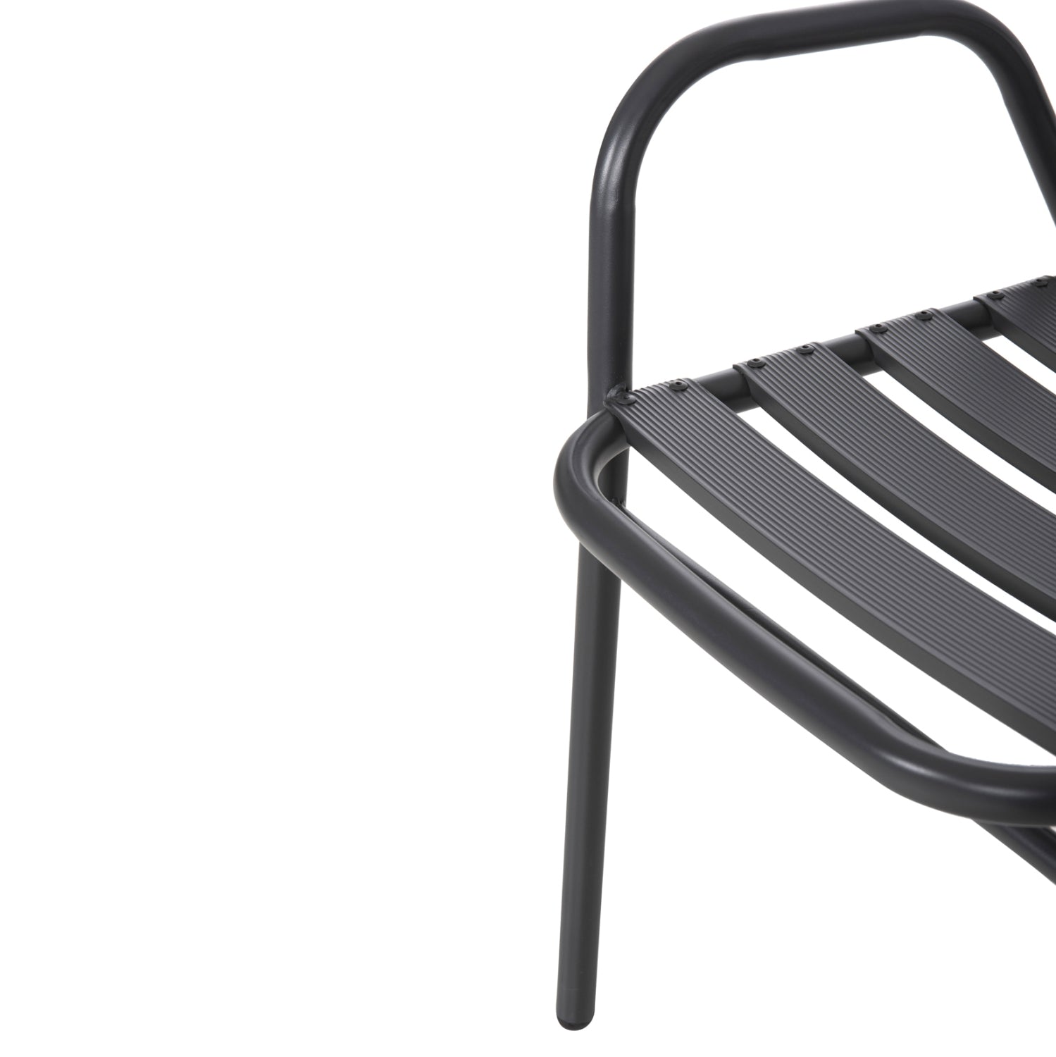 CHAIR PRELUDE HM5970.01 METAL FRAME-ALUMINUM SEAT & BACKREST-GREY 54x56x79Hcm.