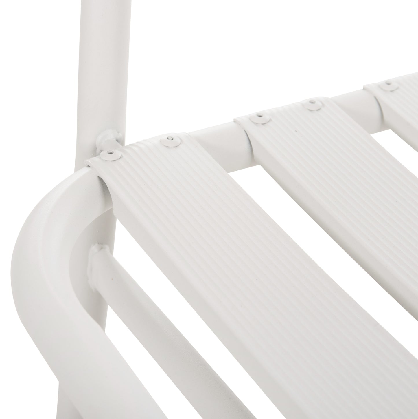 CHAIR PRELUDE HM5970.02 METAL FRAME-ALUMINUM SEAT & BACKREST-WHITE 54x56x79Hcm.