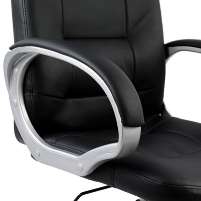 Manager's office chair HM1024.01 with chromed base 64x55x120 cm.