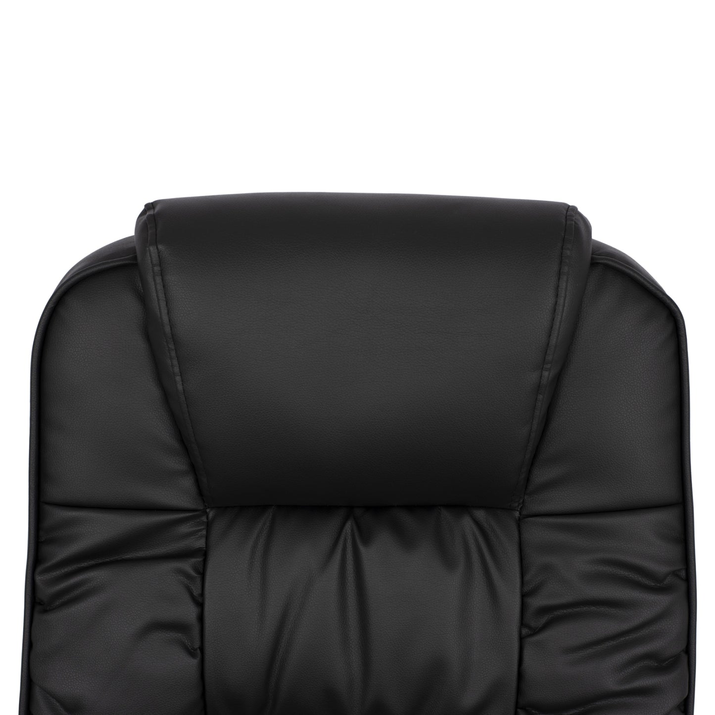 Office chair HM1112 with black PU and chromed base 63x67x113 cm.