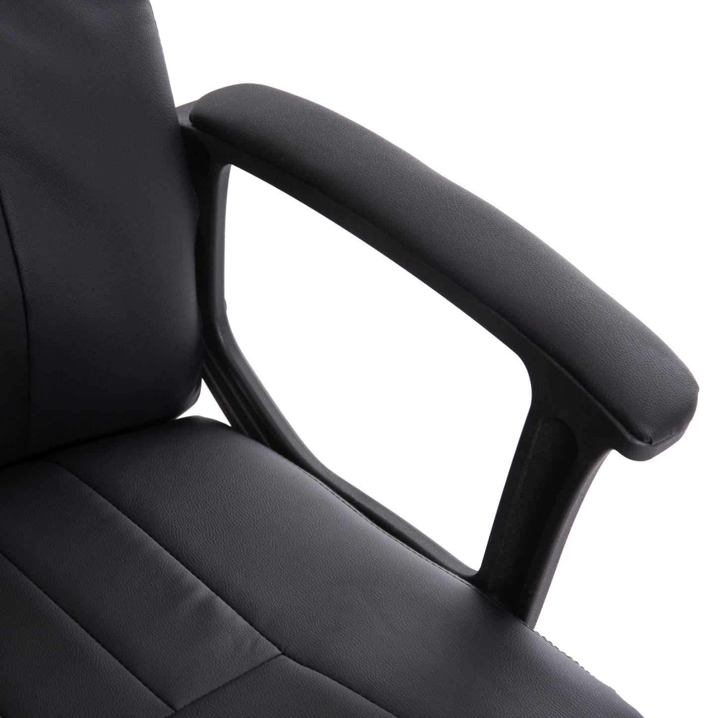 OFFICE CHAIR NIMBLE HM1199.01 BLACK PVC-BLACK FRAME AND BASE 59x64x122Hcm.