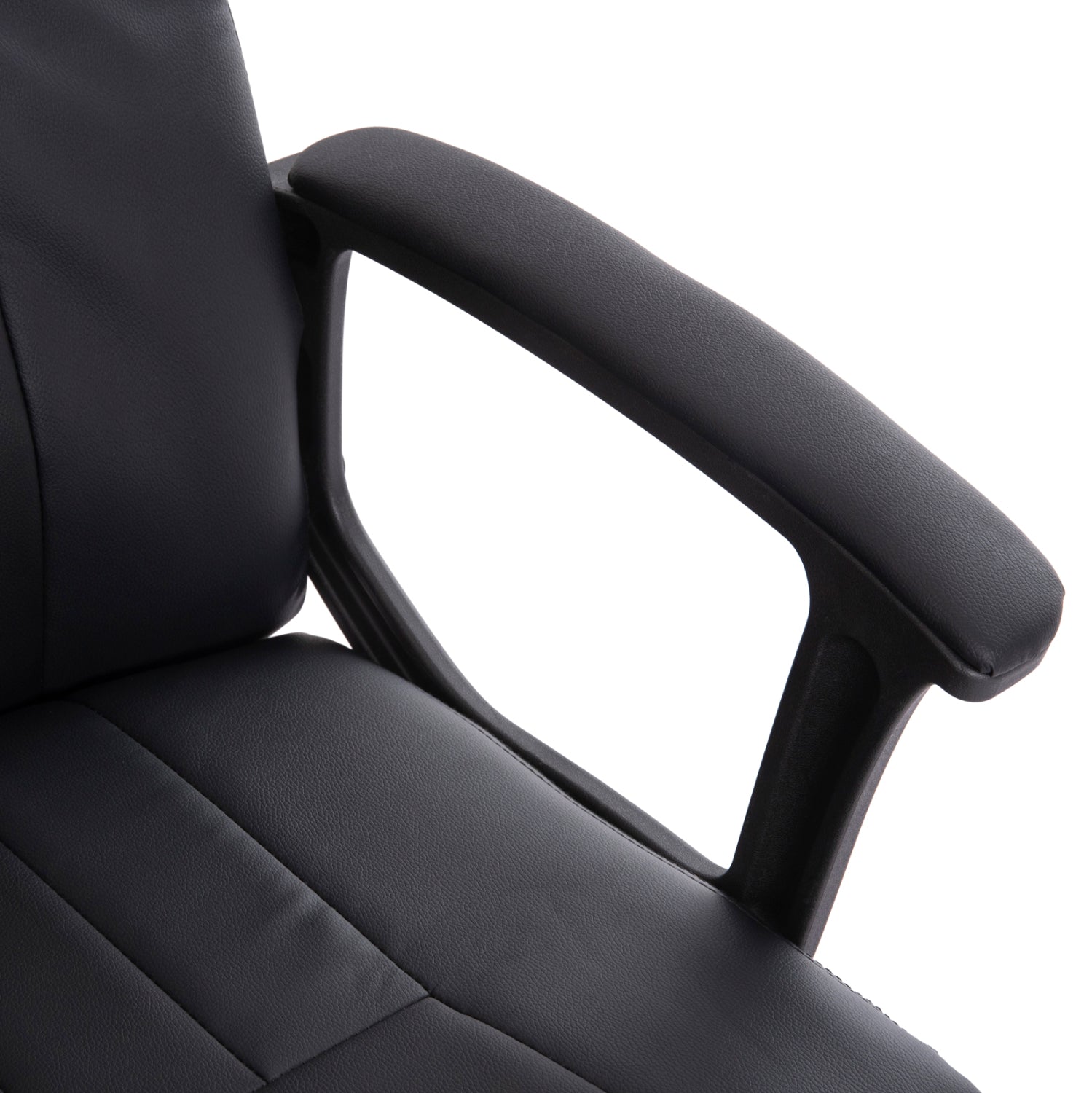 OFFICE CHAIR NIMBLE HM1199.01 BLACK PVC-BLACK FRAME AND BASE 59x64x122Hcm.