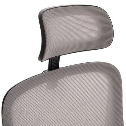 OFFICE CHAIR BLAZER HM1205.05 GREY MESH FABRIC--BLACK FRAME 60x58x110-130Hcm.